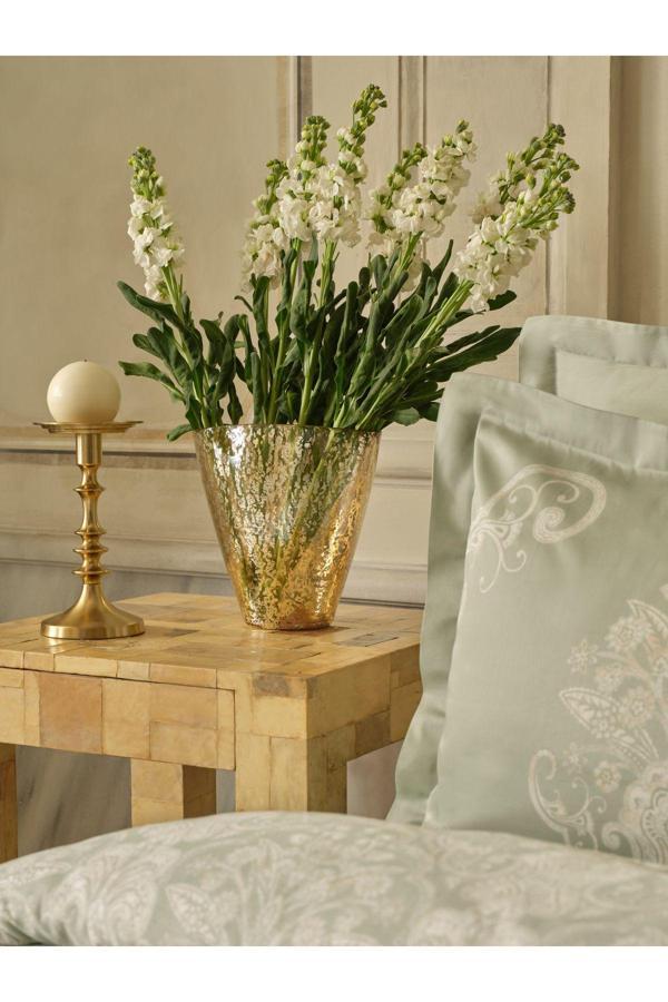 Karaca Home Jolie Vazo Gold 23X13,5X23 cm - Image 1
