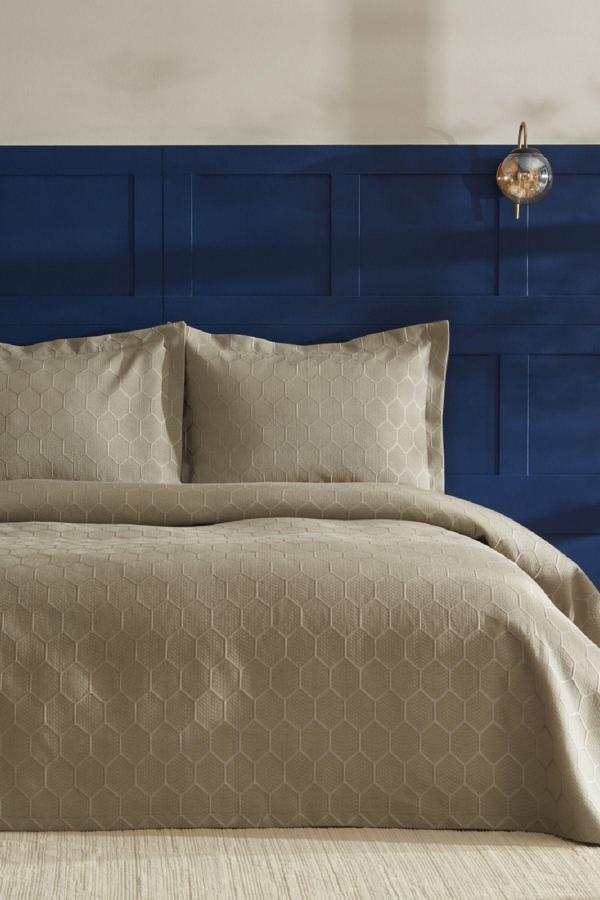 Nautica Home Polygon Çift Kişilik Yatak Örtüsü Seti   - Image 1