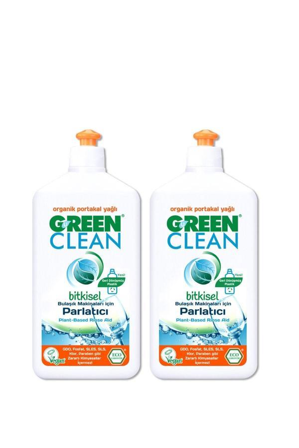 Green Clean Organik Portakal Yağlı Bitkisel Bulaşık Makinesi Parlatıcı 500 ml 2'li - Image 1