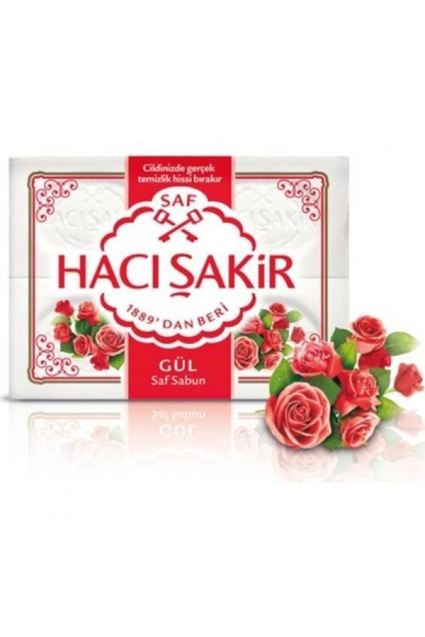 Hacı Şakir Banyo Sabunu Gül 600 gr X 3 Adet - Image 1