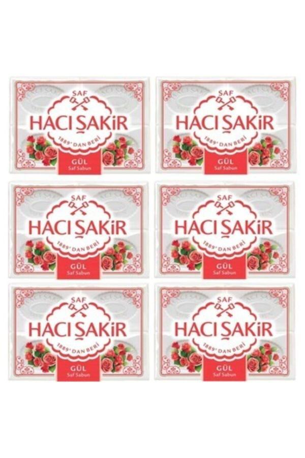 Hacı Şakir Banyo Sabunu Gül 600 gr X 6 Adet - Image 1