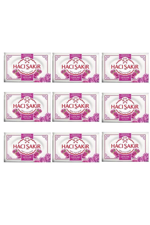 Hacı Şakir Banyo Sabunu Leylak 150 Gr 9'lu - Image 1