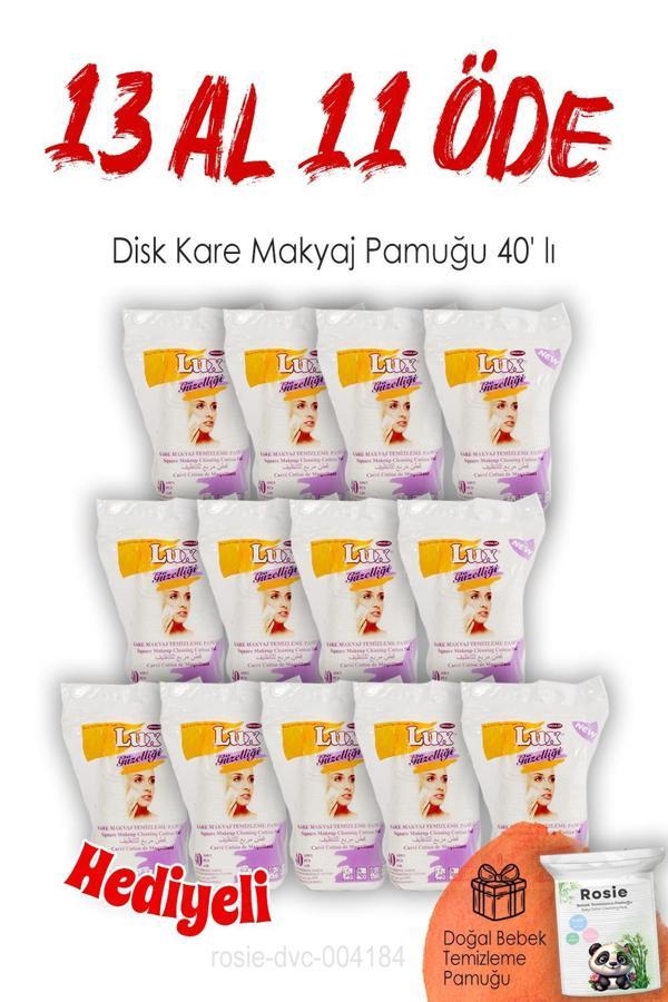 13 AL 11 ÖDE Lux Disk Kare Makyaj Pamuğu 40' lı ve ROSIE - Image 1