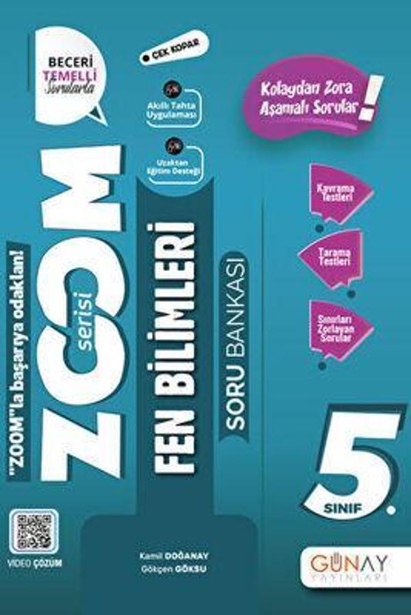 5. Sınıf Zoom Serisi Fen Bilimleri Soru Bankası - Günay Yayıncılık - Image 1