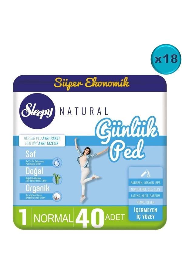 Sleepy Natural Günlük Ped Normal 720 Adet Süper Ekonomik - Image 1