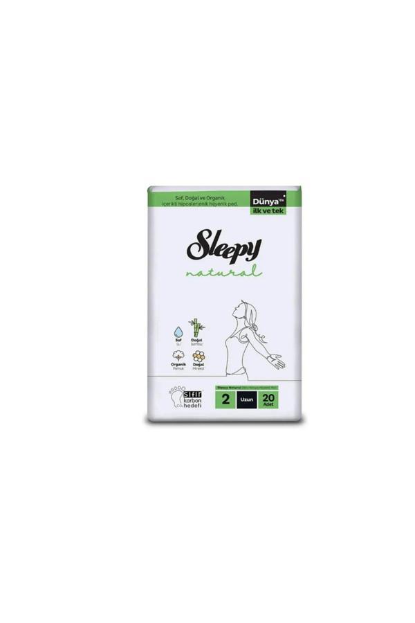 Sleepy Natural Hijyenik Ped Uzun 20 adet*2 Paket Toplam 40 Adet - Image 1