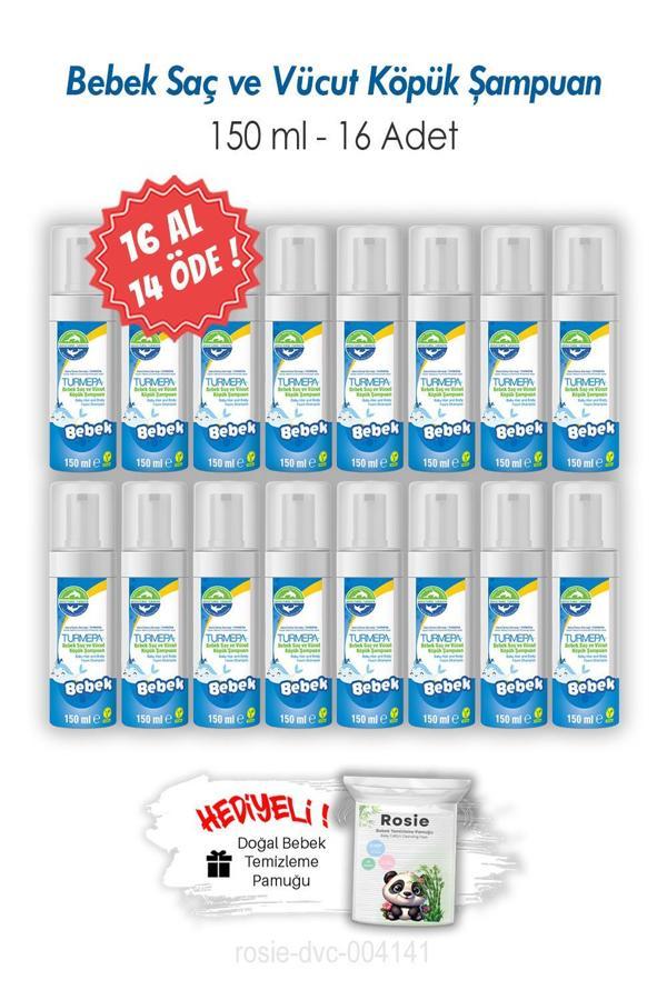 16 AL 14 ÖDE 150 ML Turmepa Bebek Saç ve Vücut Köpük Şampuanı ve ROSIE - Image 1