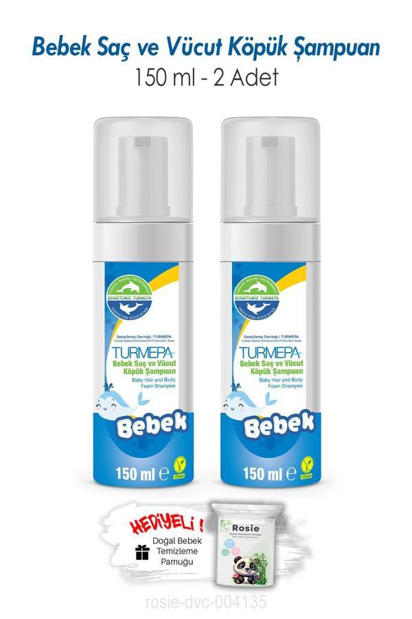 Turmepa 2 Adet Bebek Saç ve Vücut Köpük Şampuanı 150 ML ve ROSIE - Image 1