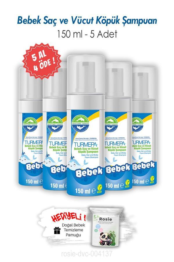 Turmepa 5 AL 4 ÖDE Bebek Saç ve Vücut Köpük Şampuanı 150 ML ve ROSIE - Image 1