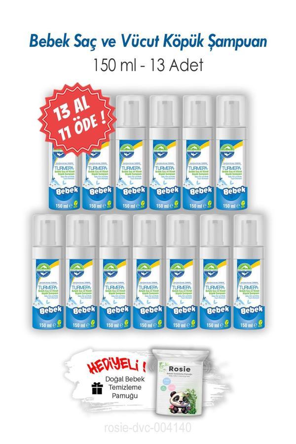 Turmepa Bebek Saç ve Vücut Köpük Şampuanı 13 AL 11 ÖDE 150 ML ve ROSIE - Image 1