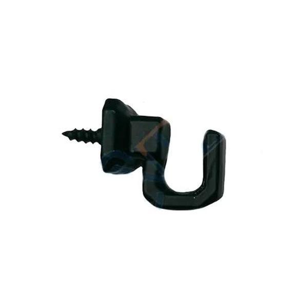 Vidalı Kanca, Askı Küçük - 15x18mm, Siyah - 1 Adet - Image 1