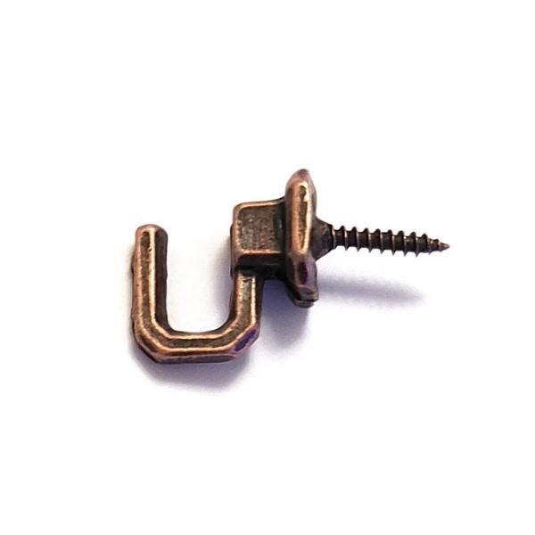 Vidalı Kanca, Askı Küçük - 15x23mm, Eskitme  - 1 Adet - Image 1