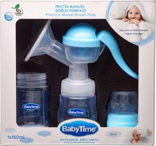Babytime Babytıme Pratik Manuel Göğüs Pompası Mavi 514 - Image 1