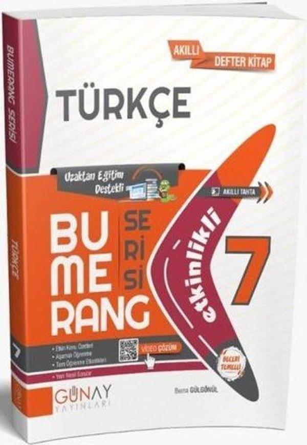7.Sınıf Bumerang Etkinlikli Türkçe - Günay Yayıncılık - Image 1