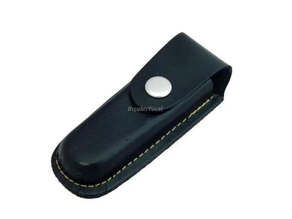 Hakiki Deri Çakı Kılıfı No:0 - 10 Cm, Kemerlikli - Image 1