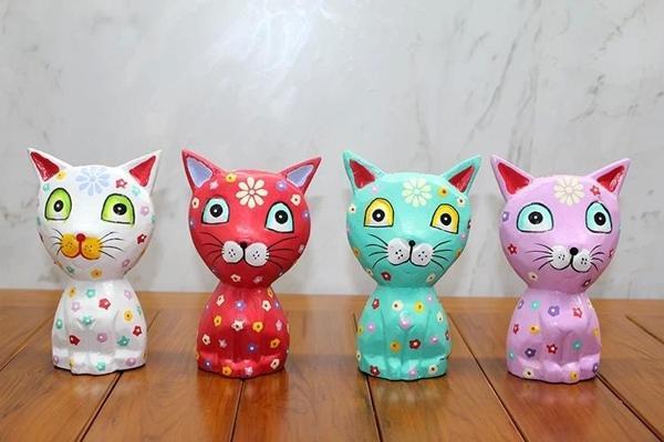 Ahşap 4'lü Kedi Seti Polos:15 - Image 1