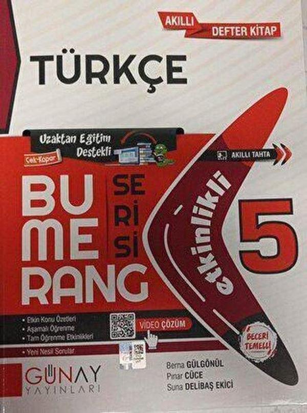 5.Sınıf Bumerang Etkinlikli Türkçe - Günay Yayıncılık - Image 1