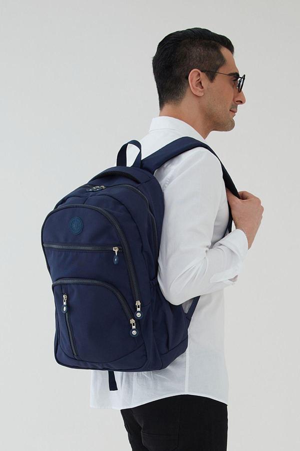Rosso Collina Unisex İmperteks Kumaş Su Geçirmez Büyük Boy Çok Gözlü Seyahat Sırt Çantası Üniversite Okul Çantası - Image 1