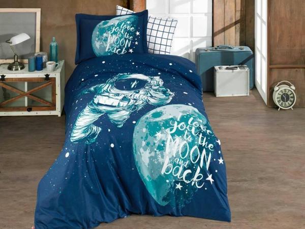 Hobby Tek Kişilik Poplin Nevresim Takımı Galaxy Royal - Image 1