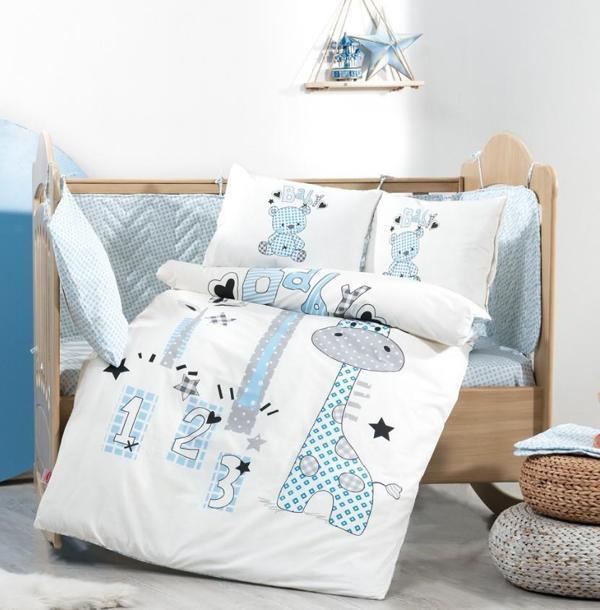 Hobby Buddy Mavi Poplin Bebek Nevresim Takımı - Image 1