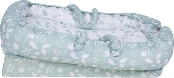 Sevi Bebe Anne Yanı Bebek Reflü Yatağı Art-273 Yaprak Desen - Image 1