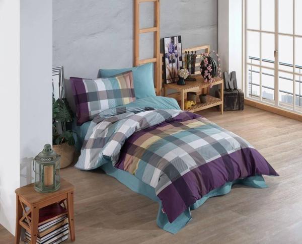 Hobby Tek Kişilik Poplin Nevresim Takımı Virginia Bordo - Image 1