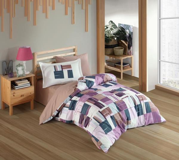 Hobby Tek Kişilik Poplin Nevresim Takımı Dream Bordo - Image 1
