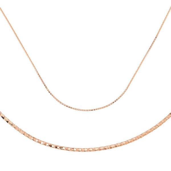 Gümüş Omega Choker Rose Zincir  SL3563 - Image 1