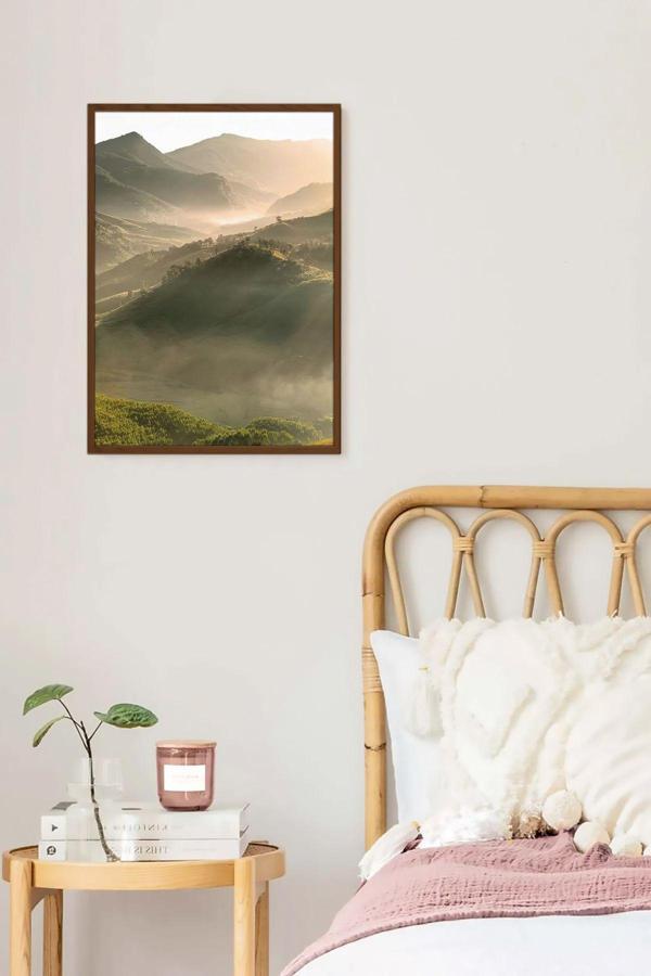 Artavessa Tek Parça Kahverengi Gerçek Ahşap Çerçeveli Tablo Seti - Model 5 - Image 1