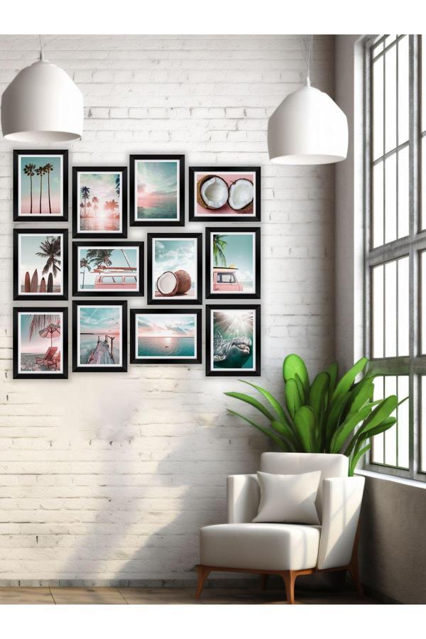 Artavessa 12 Parça Çerçeve Görünümlü Mdf Tablo Seti - Image 1