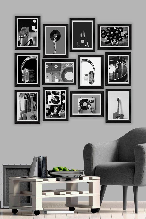 Artavessa 12 Parça Çerçeve Görünümlü Mdf Tablo Seti - Image 1