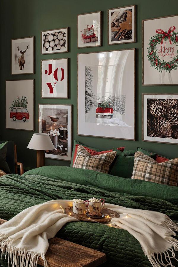 Artavessa 10 Parça Ahşap Çerçeve Görünümlü Mdf Tablo Seti - Image 1