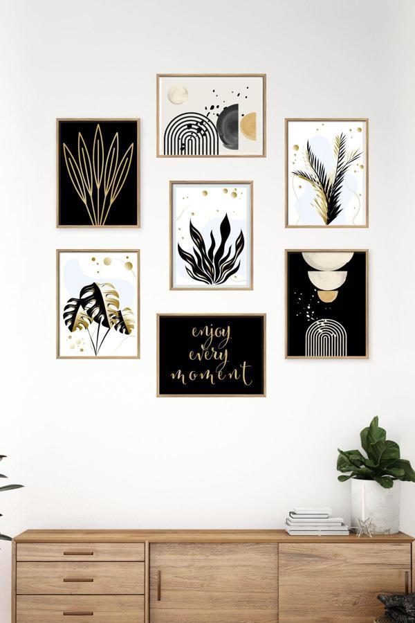 Artavessa 7 Parça Çerçeve Görünümlü Mdf Tablo Seti - Image 1