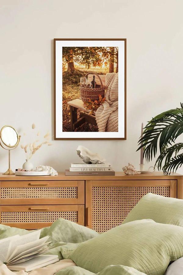Artavessa Tek Parça Kahverengi Gerçek Ahşap Çerçeveli Tablo Seti - Model 12 - Image 1