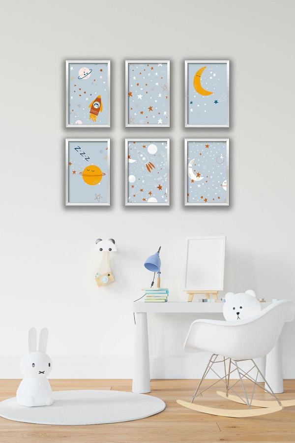 Artavessa 6 Parça Çerçeve Görünümlü Mdf Tablo Seti - Image 1