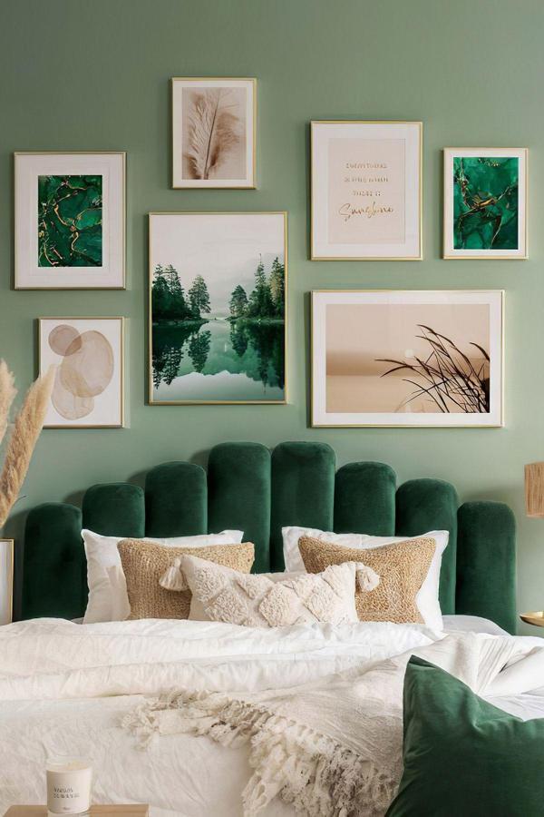 Artavessa 7 Parça Ahşap Çerçeve Görünümlü Mdf Tablo Seti - Image 1