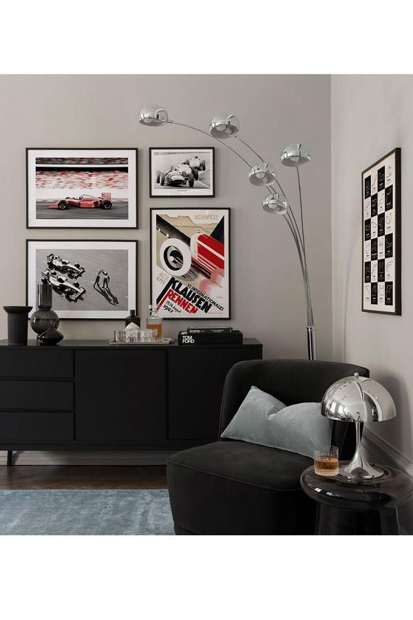 Artavessa 5 Parça Ahşap Çerçeve Görünümlü Mdf Tablo Seti - Image 1