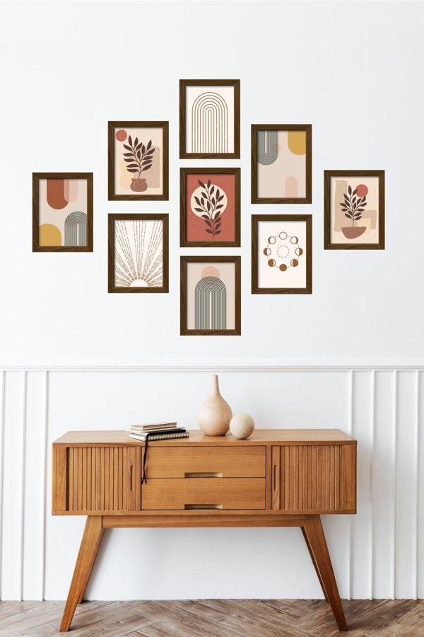 Artavessa 9 Parça Çerçeve Görünümlü Mdf Tablo Seti - Image 1