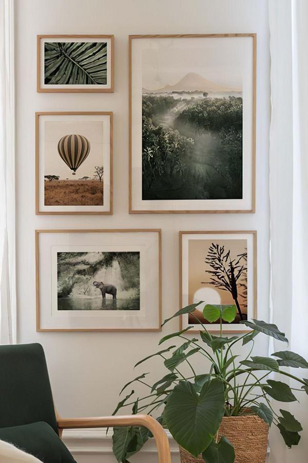 Artavessa 5 Parça Ahşap Çerçeve Görünümlü Mdf Tablo Seti - Image 1