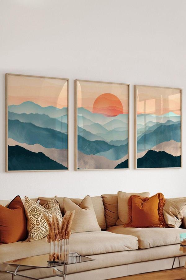 Artavessa 3 Parça Çerçeve Görünümlü Mdf Tablo Seti - Image 1