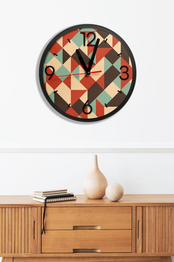 Artavessa Dekoratif Ahşap Mdf 3D Efektli 5Mm Duvar Saati - Model 18 - Image 1