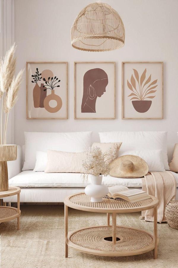 Artavessa Gerçek Ahşap Çerçeveli 3 Parça 3D Poster Tablo Seti - Image 1