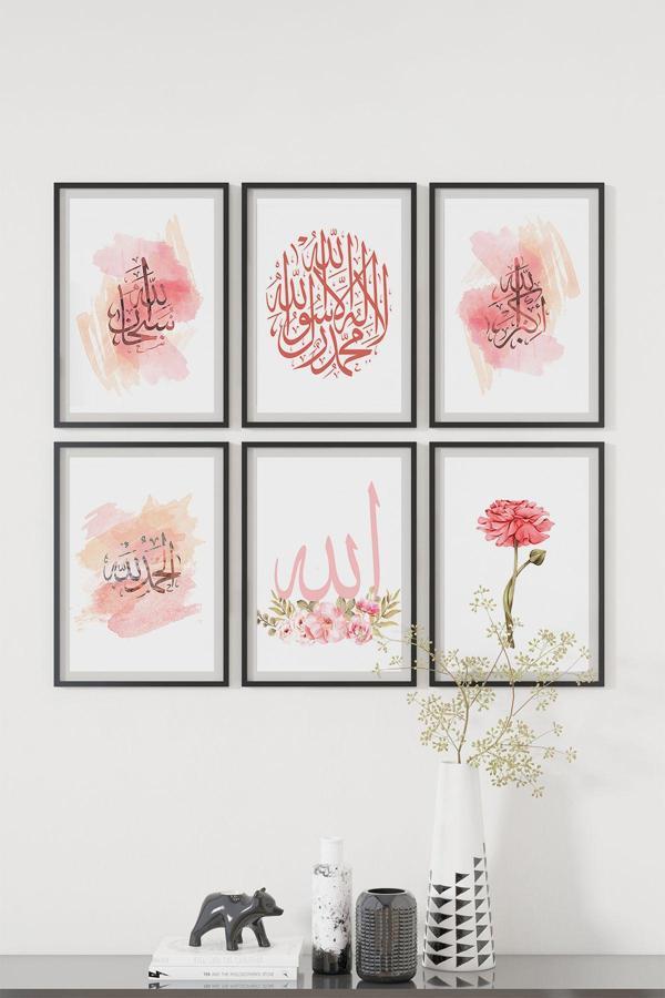 Artavessa 6 Parça Çerçeve Görünümlü Mdf Tablo Seti - Image 1