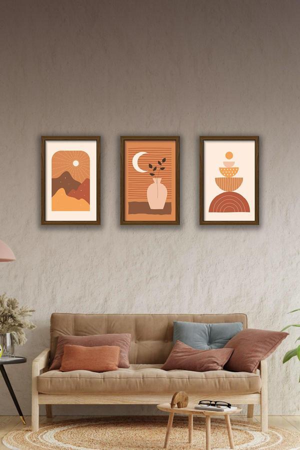 Artavessa 3 Parça Çerçeve Görünümlü Mdf Tablo Seti - Image 1