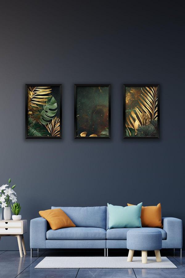 Artavessa 3 Parça Çerçeve Görünümlü Mdf Tablo Seti - Image 1