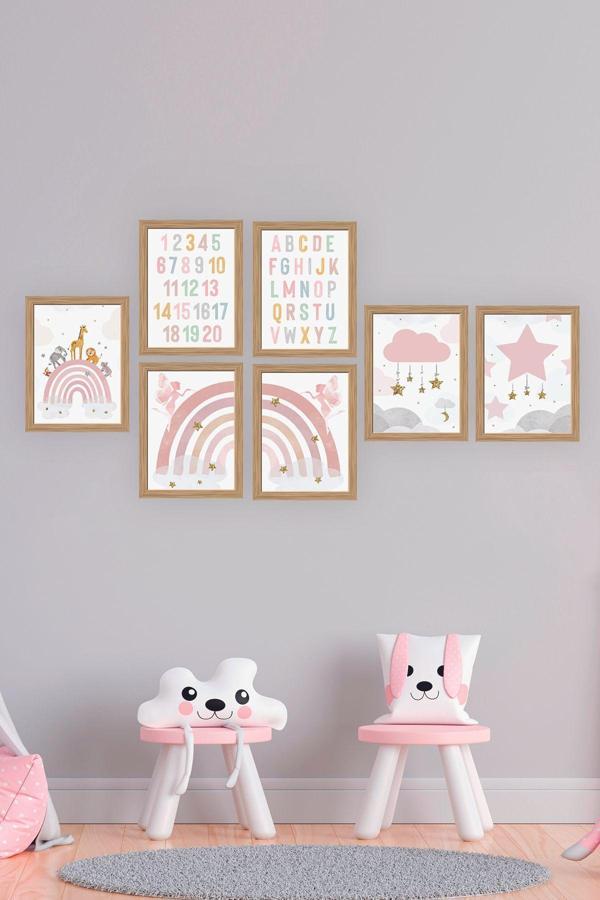 Artavessa 7 Parça Çerçeve Görünümlü Mdf Tablo Seti - Image 1