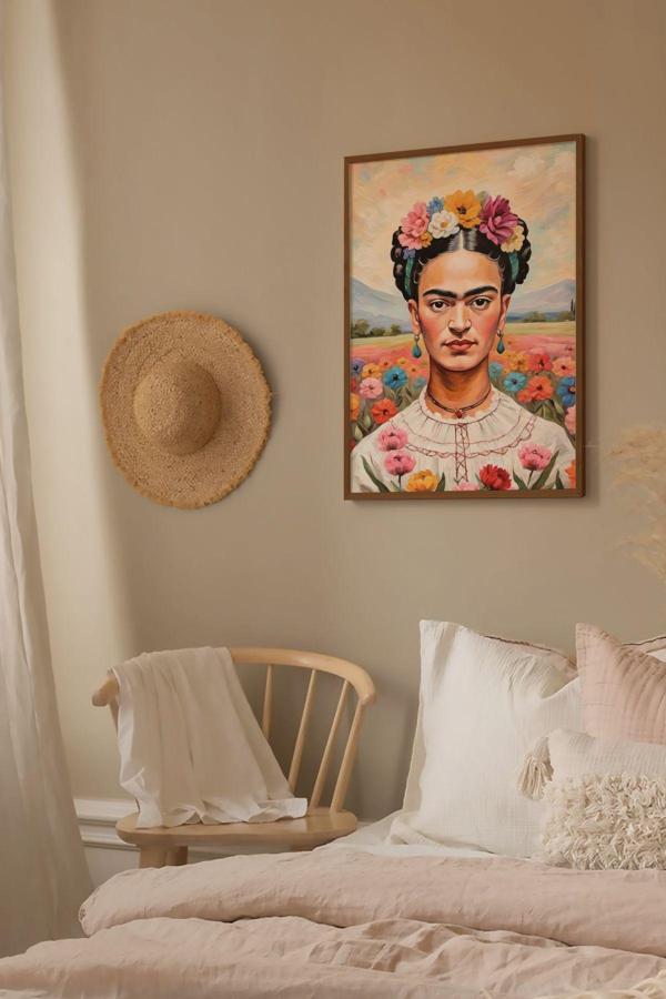 Artavessa Tek Parça Kahverengi Gerçek Ahşap Çerçeveli Tablo Seti - Model 9 - Image 1