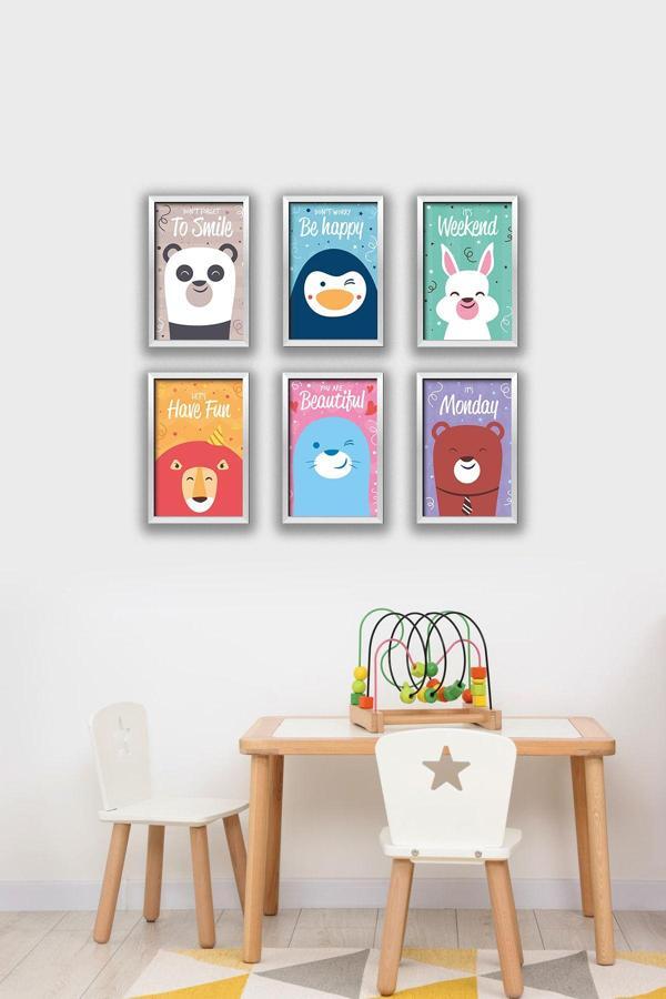 Artavessa 6 Parça Çerçeve Görünümlü Mdf Tablo Seti - Image 1