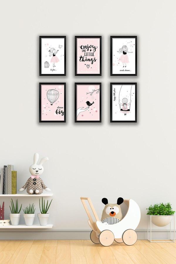 Artavessa 6 Parça Çerçeve Görünümlü Mdf Tablo Seti - Image 1