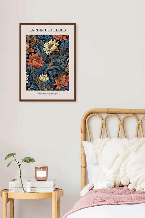 Artavessa Tek Parça Kahverengi Gerçek Ahşap Çerçeveli Tablo Seti - Model 10 - Image 1